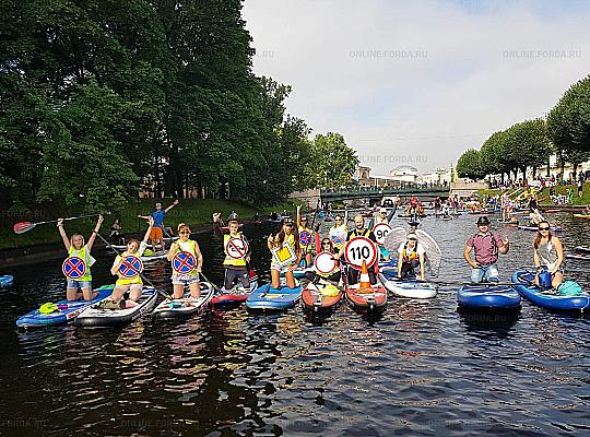 Плёнки ORALITE - за безопасность на суше и воде, фестиваль сап-сёрфинга